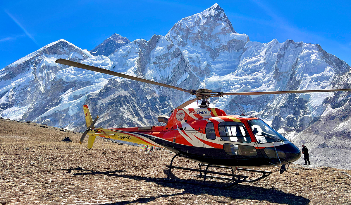 Everest Base Camp Trek with Helicopter Return landscape view